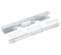 Alberts 672928 Raccord Treillis soudé Double | Galvanisé à Chaud | 140 x 18 x 15,5 mm clôture, Gris