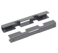 Alberts 672942 Raccord Treillis soudé Double | Anthracite plastifié RAL 7016 | 140 x 18 x 15,5 mm clôture