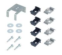 Alberts 672997 Kit de transformation Eckbert | de piquet de clôture à poteau d'angle | plastique, en noir