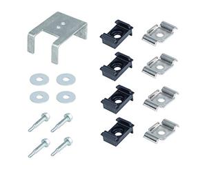 Alberts 672997 Kit de transformation Eckbert | de piquet de clôture à poteau d'angle | plastique, en noir