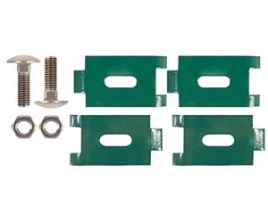 Alberts 673284 Raccord d'angle, pour treillis, vert plastifié RAL 6005, M8 x 30 mm, set de 2 pièces
