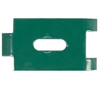 Alberts 673406 Collier de Fixation pour Treillis soudé Double | Vert | 72 x 40 mm clôture