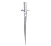 Alberts 676162 Ancre réglable à enfoncer | Longueur totale 1060 mm | Convient pour les poteaux de clôtures en treillis double fil en 60 x 40 mm | L'ancre à enfoncer est en acier galvanisé à chaud