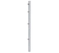 Alberts 677886 Poteau de clôture pour clôture en treillis à double fils | avec fixation par pattes de serrage | galvanisé à chaud | longueur 1200 mm | poteaux 60 x 40 mm