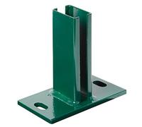 ALBERTS 685584 Ancre de Poteau pour Piquet de clôture pour Panneaux à Barre Double, galvanisée à Chaud