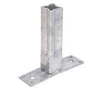 Alberts 701901 Support de main-courante pour poteau universel galvanisé à chaud largeur 104 mm profondeur 30 mm