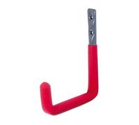 Alberts 802165 Crochet mural | en option de différentes tailles | gris, avec garniture caoutchouc rouge | diamètre Ø12 mm | 140 x 115 mm