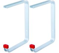 Alberts 805579 Crochet de plafond | au choix dans différents modèles | coudé | aluminium | profondeur du crochet 175 mm | hauteur totale 220 mm (Lot de 2)