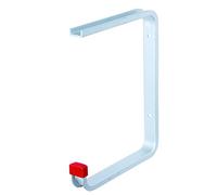 Alberts 805579 Crochet de plafond | au choix dans différents modèles | coudé | aluminium | profondeur du crochet 175 mm | hauteur totale 220 mm