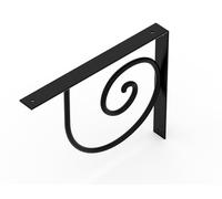 Alberts 806323 Console Vicky | Support d'étagères murales en paire ou à l'unité | noir | Dimensions 250 x 305 x 30 mm