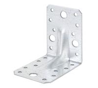 Alberts 820077 Raccord d'angle pour charges lourdes | galvanisé sendzimir | 90 x 90 x 65 mm | kit de 25
