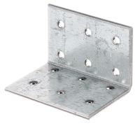 Alberts 820244 Equerre de panneau perforé | galvanisé sendzimir | 40 x 40 x 60 mm | kit de 50