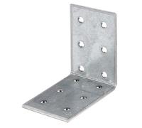 Alberts 820251 Equerre de panneau perforé | galvanisé sendzimir | 60 x 60 x 40 mm | kit de 50
