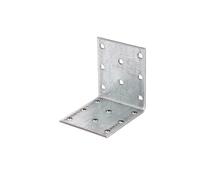 Alberts 820268 Lot de 50 équerres de tôle perforée Galvanisé Sendzimir 60 x 60 x 50 mm