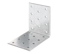 Alberts 820299 Equerre de panneau perforé | galvanisé sendzimir | 80 x 80 x 60 mm | kit de 50