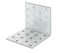 Alberts 820305 Equerre de panneau perforé | galvanisé sendzimir | 80 x 80 x 80 mm | kit de 25