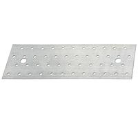Alberts 820428 Plaque perforée | galvanisé sendzimir | 240 x 80 x 2 mm | kit de 25