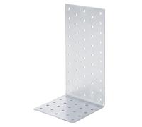 Alberts 820602 Equerre de plaque perforée | galvanisé sendzimir | 100 x 200 x 100 mm | kit de 10