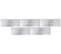 Alberts 820824 Plaque perforée | galvanisé sendzimir | 400 x 160 mm | kit de 5