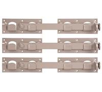 Alberts 821180 DURAVIS® Fermeture pour portail double | en beige perle, à couche duplex RAL 1035 | taille 423 x 70 mm | kit de 3