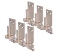 Alberts 821234 DURAVIS® Gond sur platine | crochet DI | en beige perle, à couche duplex RAL 1035 | cote axe Ø13 mm | platine 100 x 35 mm | kit de 6