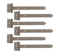 Alberts 821289 DURAVIS® Penture anglaise | avec goupille rivetée | en beige perle, à couche duplex RAL 1035 | penture 391 x 40 mm | charnière 59 x 103 mm | kit de 6