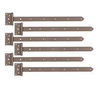 Alberts 821296 DURAVIS® Penture anglaise | avec goupille rivetée | en beige perle, à couche duplex RAL 1035 | penture 591 x 40 mm | charnière 59 x 103 mm | kit de 6