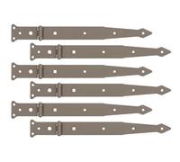 Alberts 821340 DURAVIS® Penture charnière | en beige perle, à couche duplex RAL 1035 | taille 302/77 x 48 mm | kit de 6