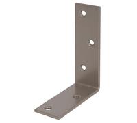 Alberts 821418 DURAVIS® Équerre de poutre | ailes inégales | en beige perle, à couche duplex RAL 1035 | taille 75 x 100 x 30 mm | kit de 50