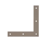 Alberts 821425 DURAVIS® Équerre d'angle | en beige perle, à couche duplex RAL 1035 | taille 120 x 120 x 20 mm | kit de 40