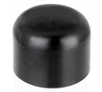 Alberts 821579 Capuchon pour poteaux métalliques ronds | plastique, noir | pour poteaux Ø 38 mm | kit de 20