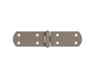 Alberts 821616 DURAVIS® Charnière de malle | avec goupille rivetée | en beige perle, à couche duplex RAL 1035 | taille 156 x 35 x 2 mm | kit de 20