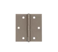 Alberts 821784 DURAVIS® Charnière | carrée | en beige perle, à couche duplex RAL 1035 | taille 60 x 60 x 1 mm | kit de 20