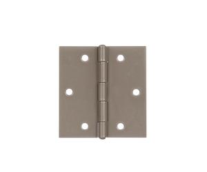 Alberts 821784 DURAVIS® Charnière | carrée | en beige perle, à couche duplex RAL 1035 | taille 60 x 60 x 1 mm | kit de 20