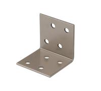 Alberts 821876 DURAVIS® Équerre d'assemblage | en beige perle, à couche duplex RAL 1035 | taille 40 x 40 x 40 mm | kit de 50