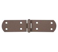 Alberts 821999 DURAVIS® Charnière de malle | avec goupille rivetée | couleur rouille, à couche duplex | taille 156 x 35 x 2 mm | kit de 20