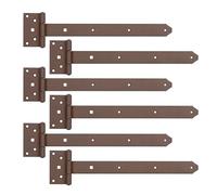 Alberts 822057 DURAVIS® Penture anglaise | avec goupille rivetée | couleur rouille, à couche duplex | penture 391 x 40 mm | charnière 59 x 103 mm | kit de 6