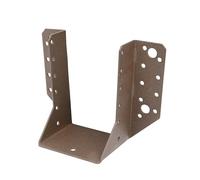 Alberts 822163 DURAVIS® Support U | type A | couleur rouille, à couche duplex | largeur libre 80 mm | hauteur 120 mm | kit de 25