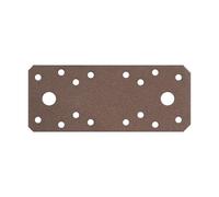 Alberts 822231 DURAVIS® Platine d'assemblage | couleur rouille, à couche duplex | taille 133 x 55 x 2,5 mm | kit de 30