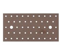 Alberts 822361 DURAVIS® Plaque multi-trous | couleur rouille, à couche duplex | taille 200 x 100 x 2 mm | kit de 25