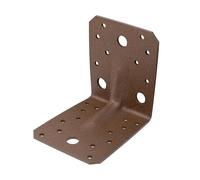 Alberts 822460 DURAVIS® Équerre d'assemblage renforcée avec nervure | couleur rouille, à couche duplex | taille 105 x 105 x 90 mm | kit de 20