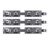 Alberts 822583 DURAVIS® Fermeture pour portail double | en noir diamant, à couche duplex | taille 423 x 70 mm | kit de 3