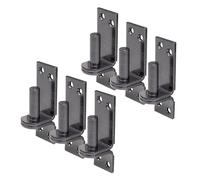 Alberts 822637 DURAVIS® Gond sur platine | crochet DI | en noir diamant, à couche duplex | cote axe Ø13 mm | platine 100 x 35 mm | kit de 6