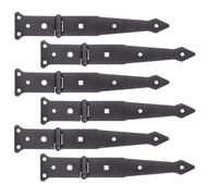 Alberts 822736 DURAVIS® Penture charnière | en noir diamant, à couche duplex | taille 202/77 x 48 mm | kit de 6