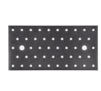 Alberts 822996 DURAVIS® Plaque multi-trous | en noir diamant, à couche duplex | taille 200 x 100 x 2 mm | kit de 25