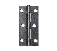Alberts 823061 DURAVIS® Charnière | étroite | en noir diamant, à couche duplex | taille 80 x 40 x 1,25 mm | kit de 20