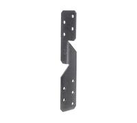 Alberts 823108 DURAVIS® Équerre renvoyée | en noir diamant, à couche duplex | taille 33 x 33 x 170 mm | kit de 50