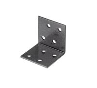 Alberts 823146 DURAVIS® Équerre d'assemblage | en noir diamant, à couche duplex | taille 40 x 40 x 40 mm | kit de 50