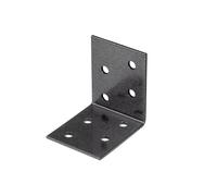Alberts 823160 DURAVIS® Équerre d'assemblage | en noir diamant, à couche duplex | taille 50 x 50 x 40 mm | kit de 50