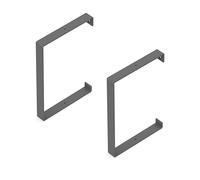 Alberts 823290 Console Adam | une paire | Équerre murale dans différentes couleurs tendance | Support d'étagères murales en paire ou à l'unité | dimensions 304 x 210 x 30 mm